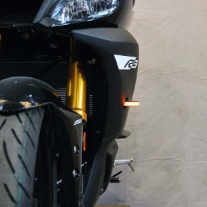 Yamaha R3 Turn Signal - Front - New Rage Cycles - Brightest LED - Black - `19-`24
